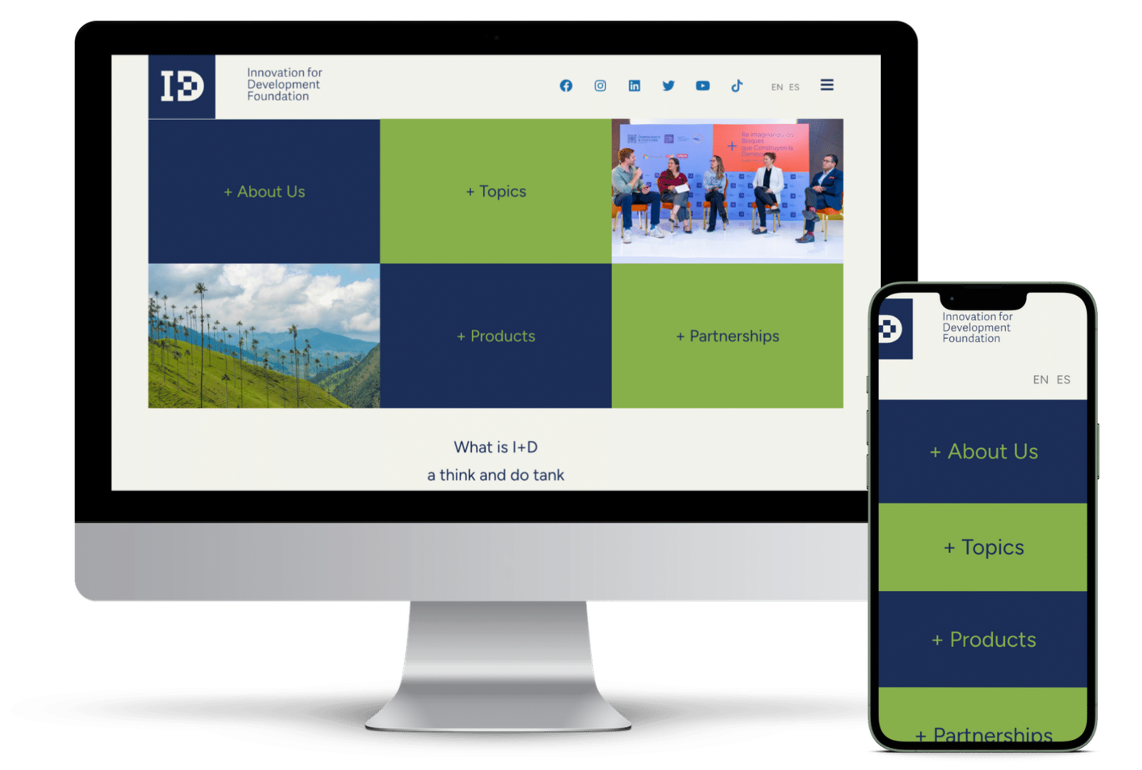 Página web de la Fundación Innovation for Development
